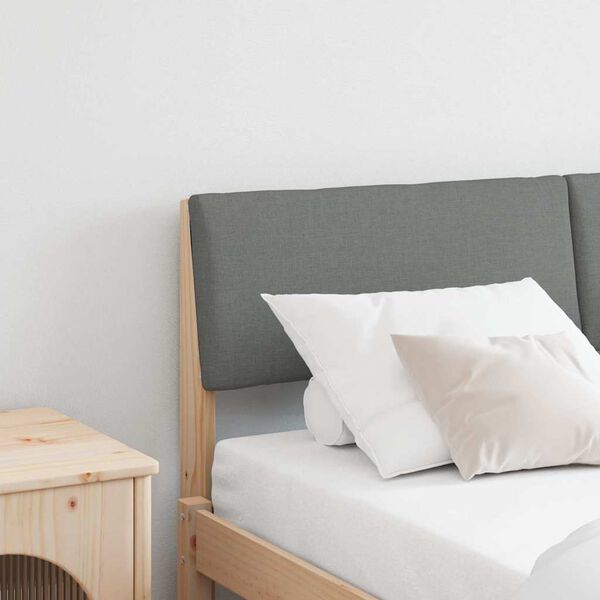 vidaXL Kl&auml;dd s&auml;nggavel M&ouml;rkgr&aring; 160 cm Massiv furu