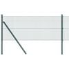 vidaXL Svetsat tr&aring;dgaller markf&auml;ste 100 x 0,4 m PVC-belagda st&aring;l Gr&ouml;n