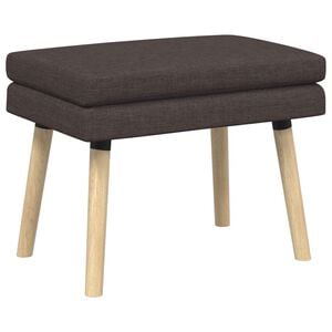 vidaXL Dubbel-lager b&auml;nk M&ouml;rkbrun 60 x 40 x 46 cm Tyg