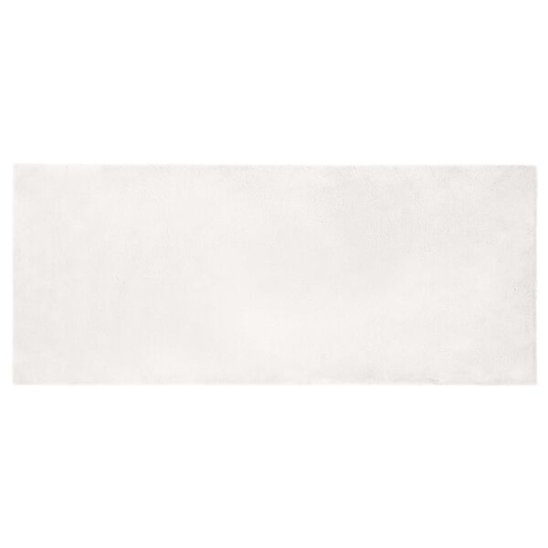 vidaXL Fusk-kaninpälsmatta Olite Vit 80 x 200 cm Polyester