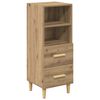 vidaXL Sideboard artisan ek 34 x 34,5 x 90 cm Konstruerat tr&auml;