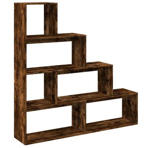 vidaXL Bokhylla/Rumsavdelare 4 hyllor 143,5x29x143,5cm konstruerat tr&auml;