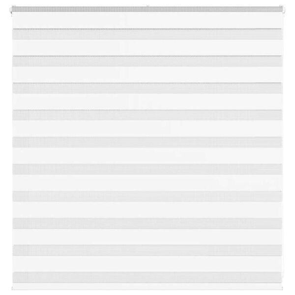 vidaXL Rullgardin zebra vit 150x100 cm tyg bredd 145,9 cm polyester