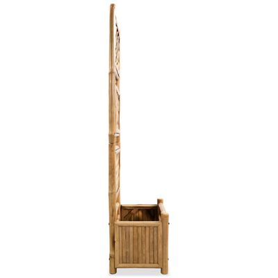 vidaXL Odlingslåda med spaljé upphöjd bambu 40 cm