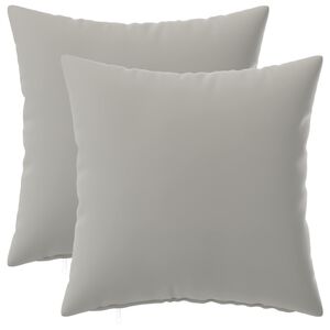 vidaXL Kudd&ouml;verdrag 2 st HEERLEN Gr&aring; 30 x 30 cm Polyester