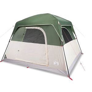 vidaXL Campingt&auml;lt 4 personer gr&ouml;n vattent&auml;tt