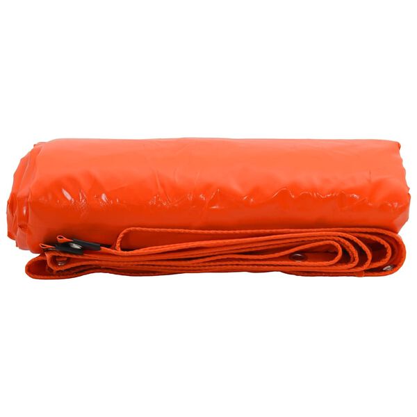 vidaXL Presenning 650g / m² Orange 1,5 x 10 m Canvas med PVC-beläggning