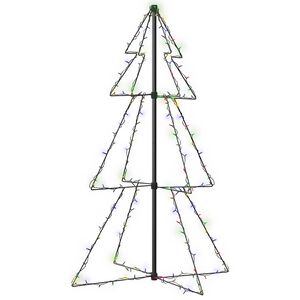 vidaXL Ljuskon f&ouml;r julgran 160 LED inne/ute 78x120 cm
