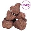 vidaXL Lavastenar 25 kg r&ouml;d 10-30 cm