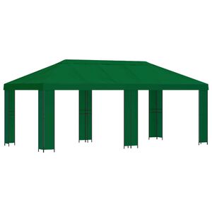 vidaXL Tr&auml;dg&aring;rdsgazebo 6 x 3 m Gr&ouml;n Polyester och St&aring;l 190