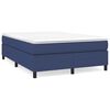 vidaXL Boxspring-s&auml;ngram bl&aring; 140x200 cm tyg