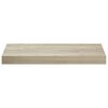vidaXL Sv&auml;vande v&auml;gghyllor 2 st ek 50x23x3,8 cm MDF
