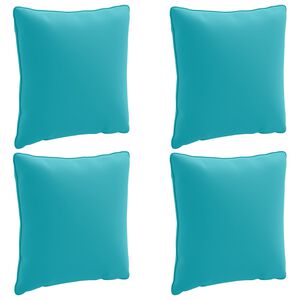 vidaXL 4-delad ryggkudde PUTTEN 4 st 100% Polyester Turkos