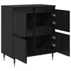 vidaXL Sideboard Svart Ek 60 x 35 x 70 cm