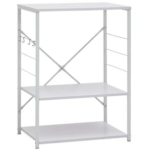 vidaXL Hylla f&ouml;r mikrov&aring;gsugn vit 60x39,6x79,5 cm konstruerat tr&auml;
