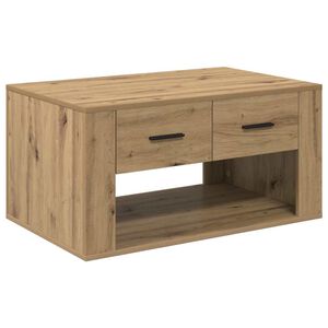 vidaXL Kaffeebord Artisan Ek 80 x 50 x 40 cm Konstruerat tr&auml;
