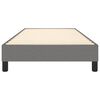 vidaXL Boxspring-s&auml;ngram m&ouml;rkgr&aring; 90x190 cm tyg