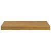 vidaXL V&auml;gg hylla 2 pcs Beige 50 x 23 x 4 cm Konstruerat tr&auml;