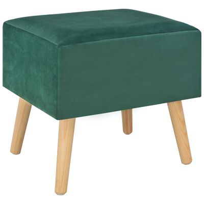 vidaXL Sängbord grön 40x35x40 cm sammet