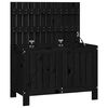 vidaXL Dynbox svart 76x42,5x54 cm massiv furu