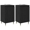 vidaXL Sideboard 2 st Svart Ek 40 x 35 x 70 cm