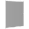 vidaXL Myggn&auml;t f&ouml;r f&ouml;nster Vit 130 x 150 cm Aluminium och Glasfiber