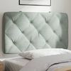 vidaXL Headboard Cushion Light Grey 80 cm Velvet
