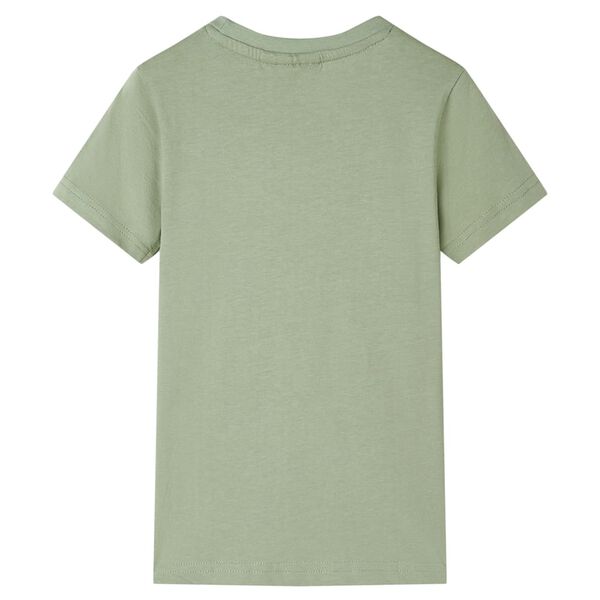 T-shirt för barn ljus khaki 128