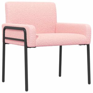 vidaXL Accentstol Rosa Boucl&eacute;