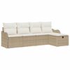 vidaXL Tr&auml;dg&aring;rdsoffset 5 st Poly rattan