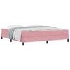vidaXL B&auml;ddfj&auml;der med madrass Rosa 180 x 210 cm tyg