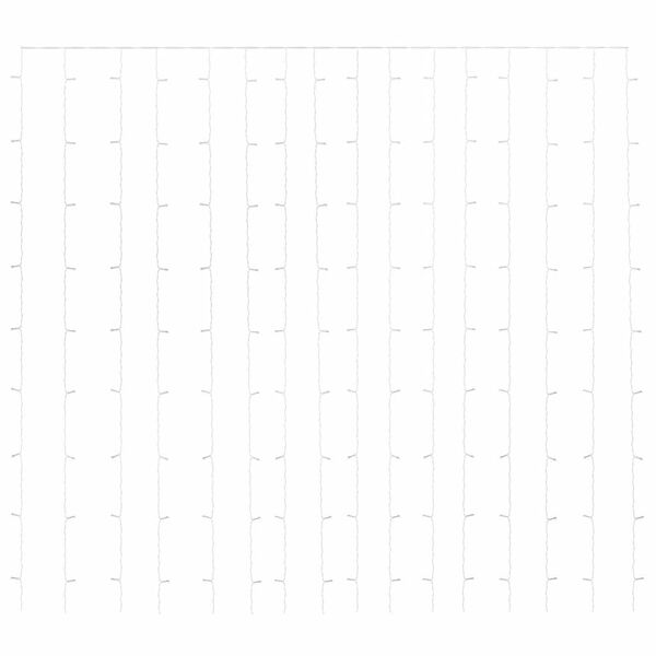 vidaXL Ljusdraperi 3x3 m 300 lysdioder flerf&auml;rgad 8 funktioner