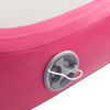 vidaXL Uppbl&aring;sbar gymnastikmatta med pump 600x100x20 cm PVC rosa