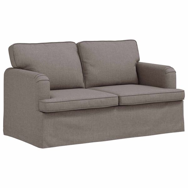 vidaXL Soffa Taupe 144 x 80 x 85 cm tyg