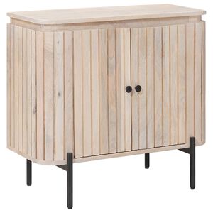 vidaXL Sideboard 70 x 30 x 65 cm Massivt mangotr&auml; och konstruerat tr&auml;