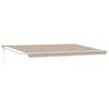 vidaXL Markis Beige 500 x 300 x 165 cm Polyester och metall