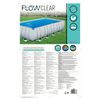 Bestway Poolöverdrag Flowclear rektangulär 703x336 cm blå