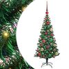 vidaXL Konstgjord F&ouml;rbelyst Julgran Gr&ouml;n 120 cm PVC och metall