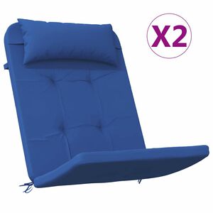 vidaXL Stolkuddar 2 st Oxford Tyg Bl&aring; 58 x 77 x 4,5 cm