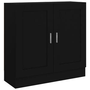 vidaXL Bokhylla svart 82,5x30,5x80 cm konstruerat tr&auml;