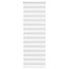 vidaXL Rullgardin zebra vit 70x200 cm tyg bredd 65,9 cm polyester