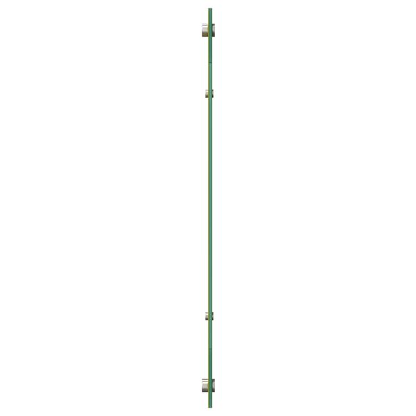 vidaXL Köksplånbak Gul 110 x 60 x 0,6 cm härdat glas