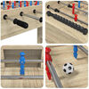 vidaXL Foosballbord Sonoma-ek 125 x 60,5 x 80 cm Konstruerat tr&auml;