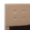 vidaXL Sängram hydraulisk förvaring cappuccino konstläder 100x200 cm