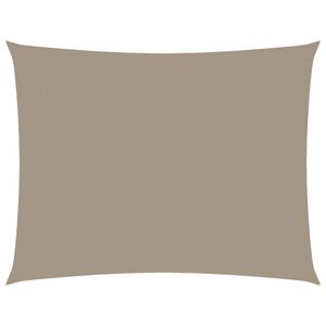 vidaXL Solsegel oxfordtyg rektangul&auml;rt 3x4 m taupe