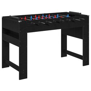 vidaXL Foosballbord Svart Ek 125 x 60,5 x 80 cm Konstruerat tr&auml;