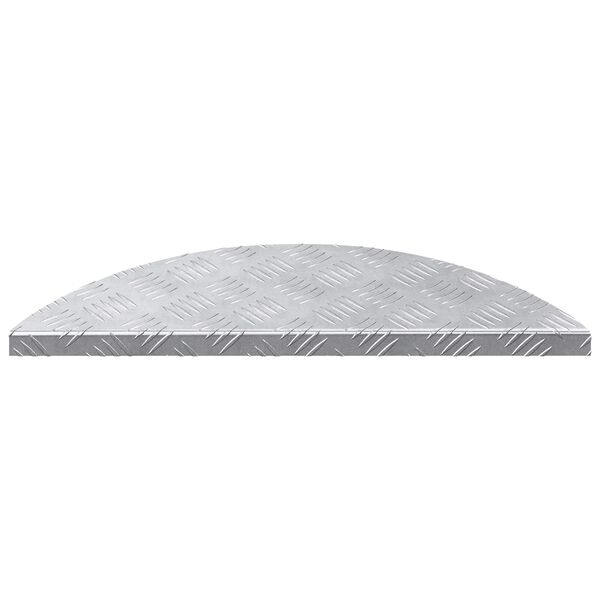vidaXL Rutmönstrade Plattor 5 pcs Silver 60 x 18 cm Aluminium