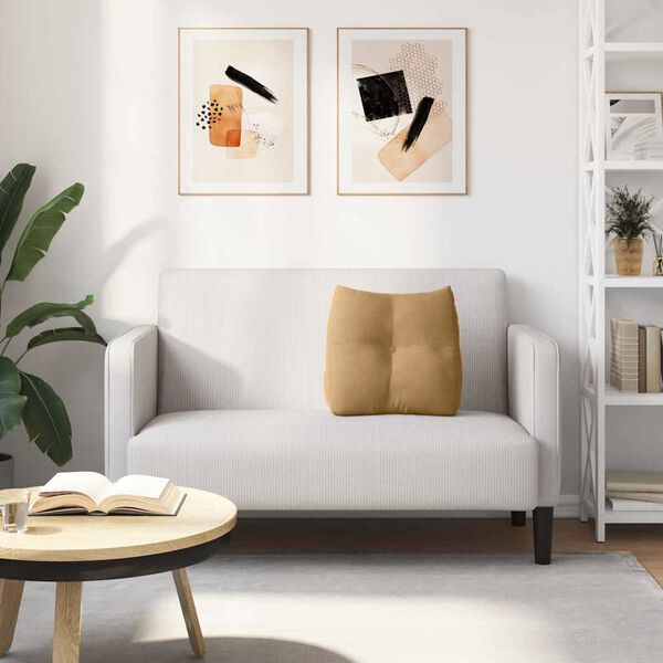 vidaXL Ryggkudde Brun 45 x 24 x 50 cm Sammet