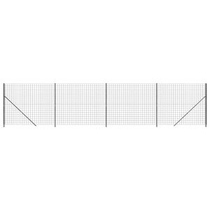 vidaXL St&auml;ngsel med stolpsko antracit 1,4x10 m