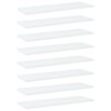 vdaXL Hyllplan 8 st vit 60x20x1,5 cm konstruerat tr&auml;
